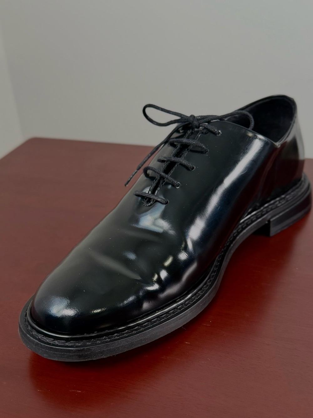 COS Black Leather Oxford Dress Shoes Men’s Size 8 Classic Lace Up